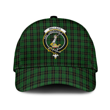 Wallace Hunting Tartan Classic Cap with Family Crest