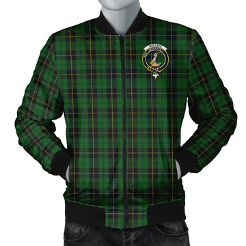 Wallace Hunting Tartan Bomber Jacket with Family Crest