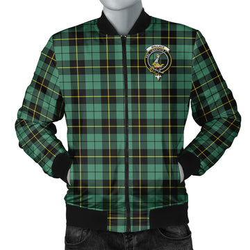 Wallace Hunting Ancient Tartan Bomber Jacket with Family Crest