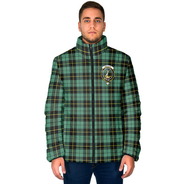 Wallace Hunting Ancient Tartan Padded Jacket with Family Crest