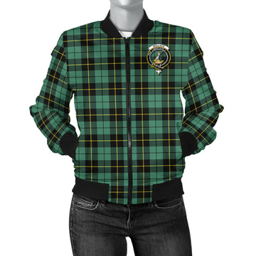 Wallace Hunting Ancient Tartan Bomber Jacket with Family Crest