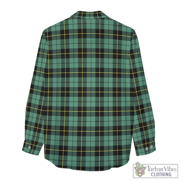 Wallace Hunting Ancient Tartan Womens Casual Shirt with Family Crest