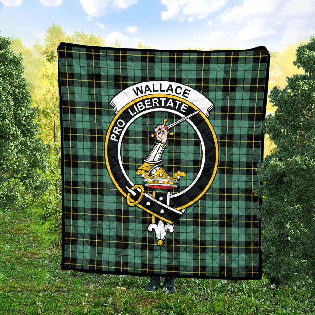 wallace-hunting-ancient-tartan-quilt-with-family-crest