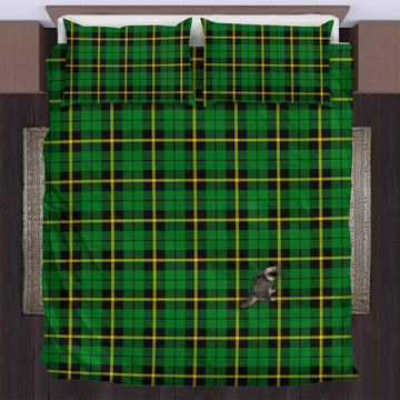 Wallace Hunting Green Tartan Bedding Set