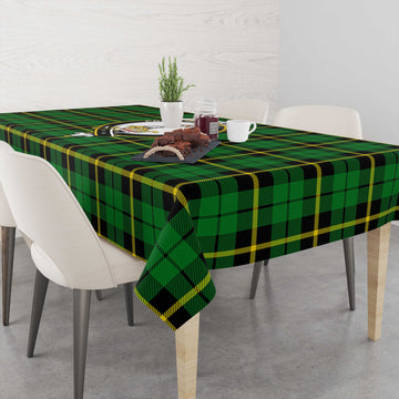 Wallace Hunting Green Tatan Tablecloth with Family Crest