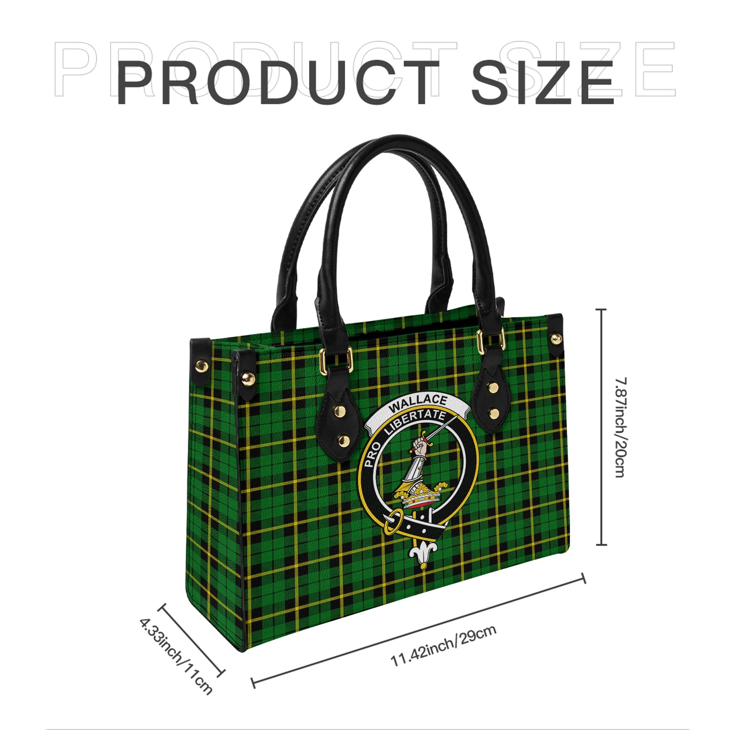 wallace-hunting-green-tartan-leather-bag-with-family-crest