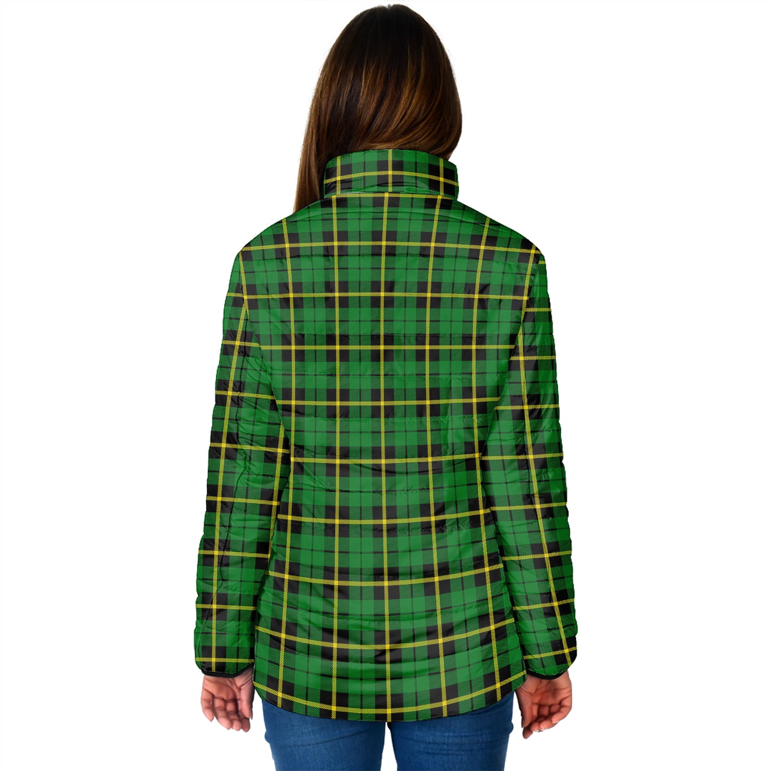 wallace-hunting-green-tartan-padded-jacket