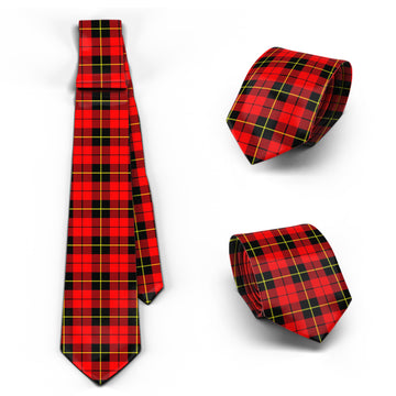 Wallace Hunting Red Tartan Classic Necktie