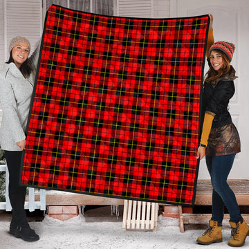 Wallace Hunting Red Tartan Quilt