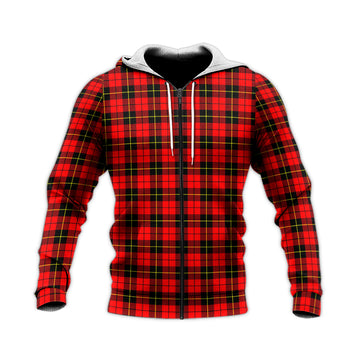 Wallace Hunting Red Tartan Knitted Hoodie