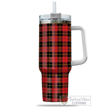 Wallace Hunting Red Tartan Tumbler with Handle