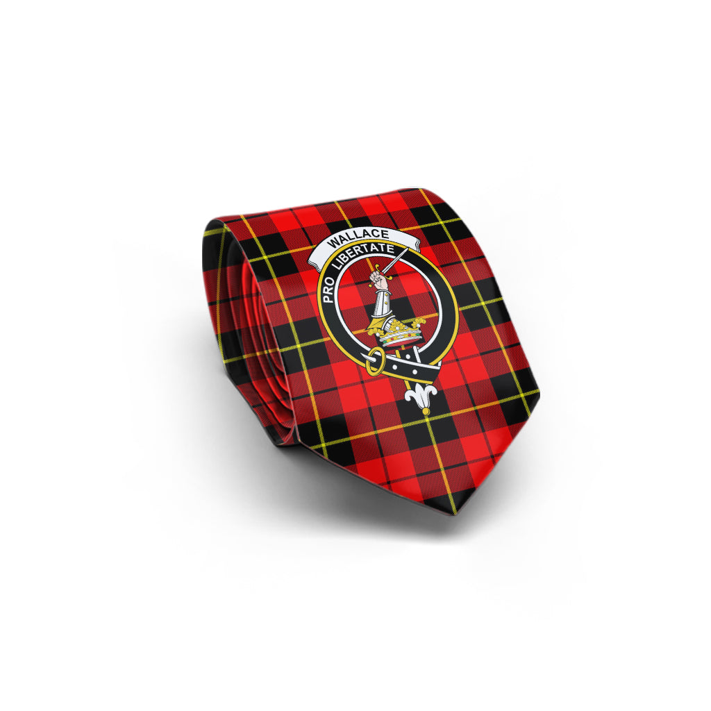 wallace-hunting-red-tartan-classic-necktie-with-family-crest