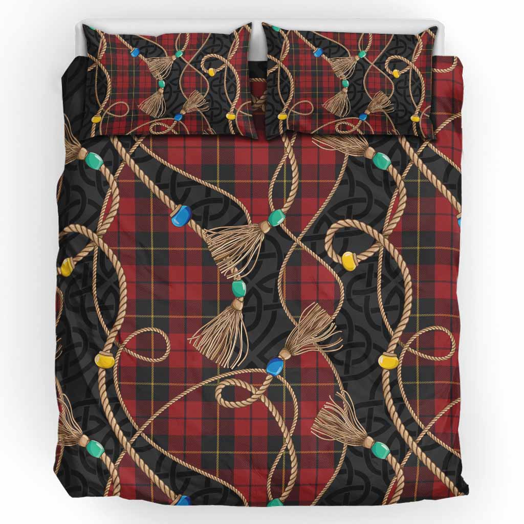 Wallace Scottish Tartan Twisted Ropes Stylized Bedding Set UK Bedding Set UK King 91*87 inch - Tartan Vibes Clothing