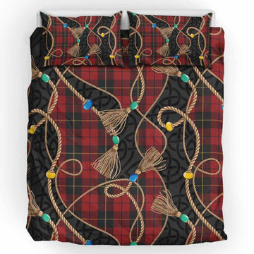 Wallace Scottish Tartan Twisted Ropes Stylized Bedding Set UK Bedding Set UK King 91*87 inch - Tartan Vibes Clothing