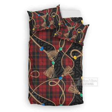 Wallace Scottish Tartan Twisted Ropes Stylized Bedding Set UK Bedding Set UK Double 79*79 inch - Tartan Vibes Clothing