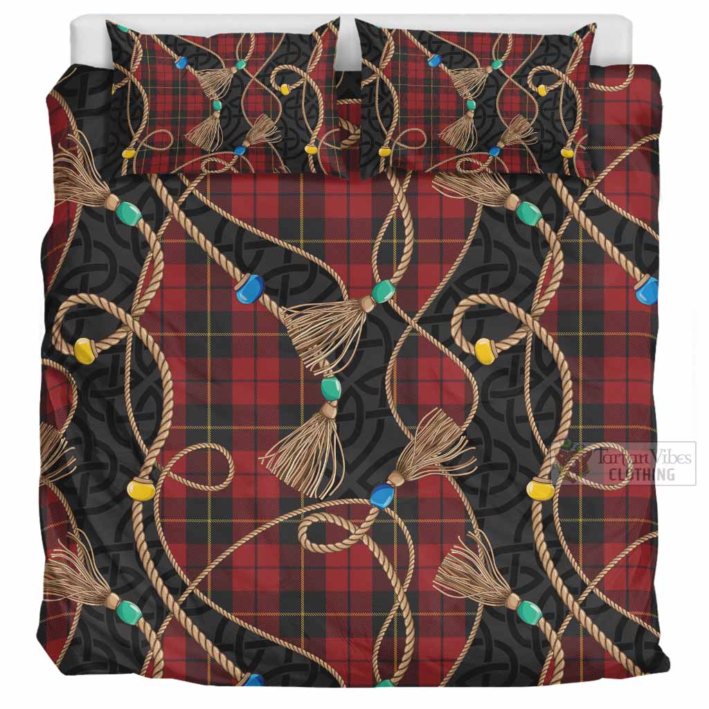 Wallace Scottish Tartan Twisted Ropes Stylized Bedding Set UK Bedding Set UK Super King 104*94 inch - Tartan Vibes Clothing