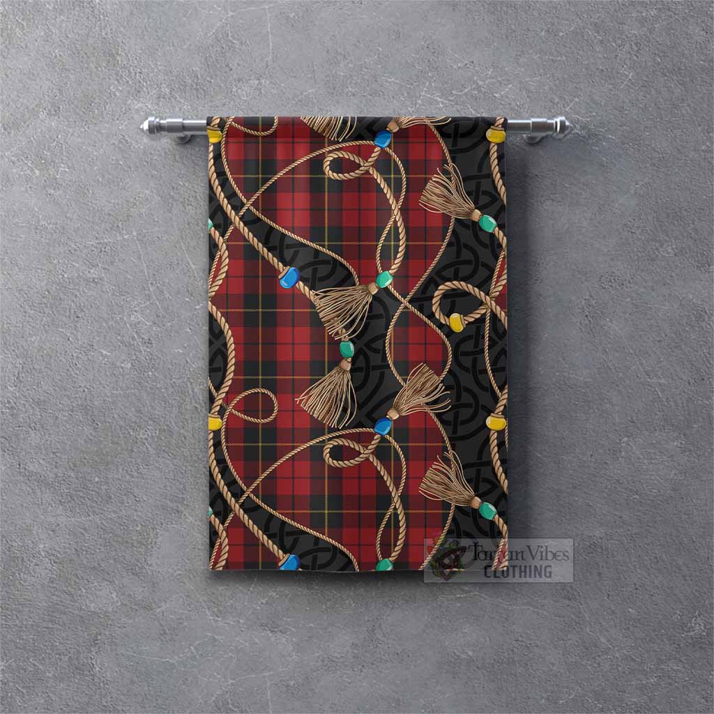 Wallace Scottish Tartan Twisted Ropes Stylized Gonfalon Rectangle - Tartan Vibes Clothing