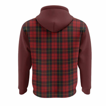 Wallace Tartan Accent Hoodie with Family Crest