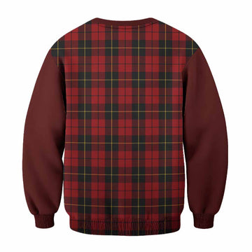 Wallace Tartan Accent Sweatshirt with Family Crest