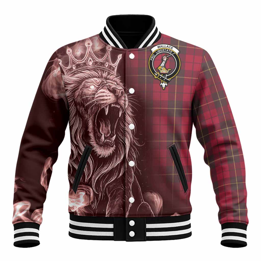 Wallace Tartan Baseball Jacket Roaring Lion Heritage