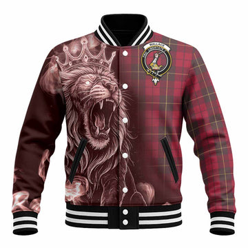 Wallace Tartan Baseball Jacket Roaring Lion Heritage