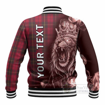 Wallace Tartan Baseball Jacket Roaring Lion Heritage