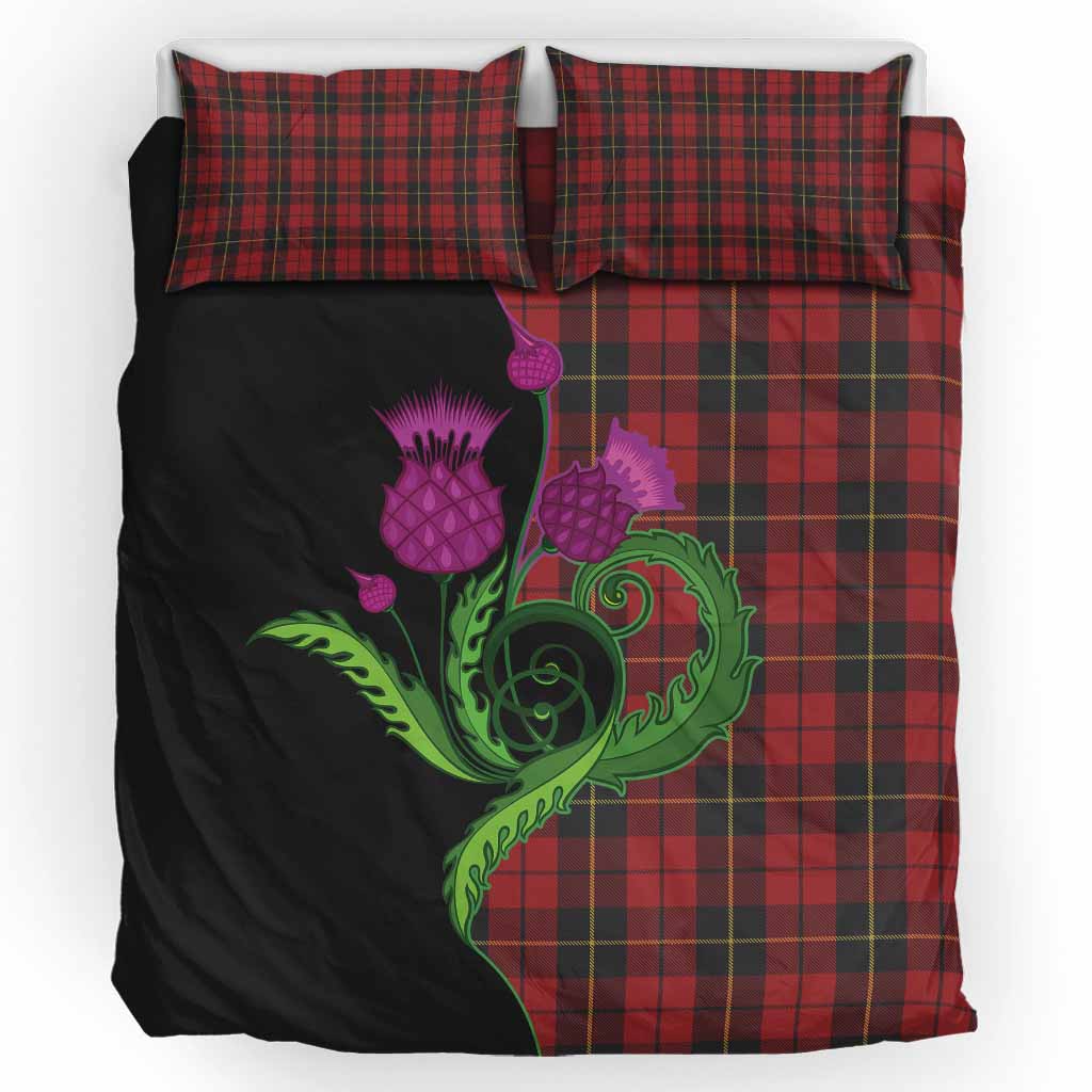 Wallace Tartan Bedding Set Traditional Scottish Thistle UK Bedding Set UK King 91*87 inch - Tartan Vibes Clothing