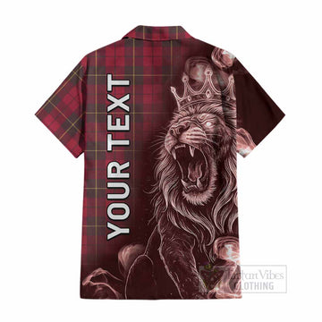 Wallace Tartan Cotton Hawaiian Shirt Roaring Lion Heritage