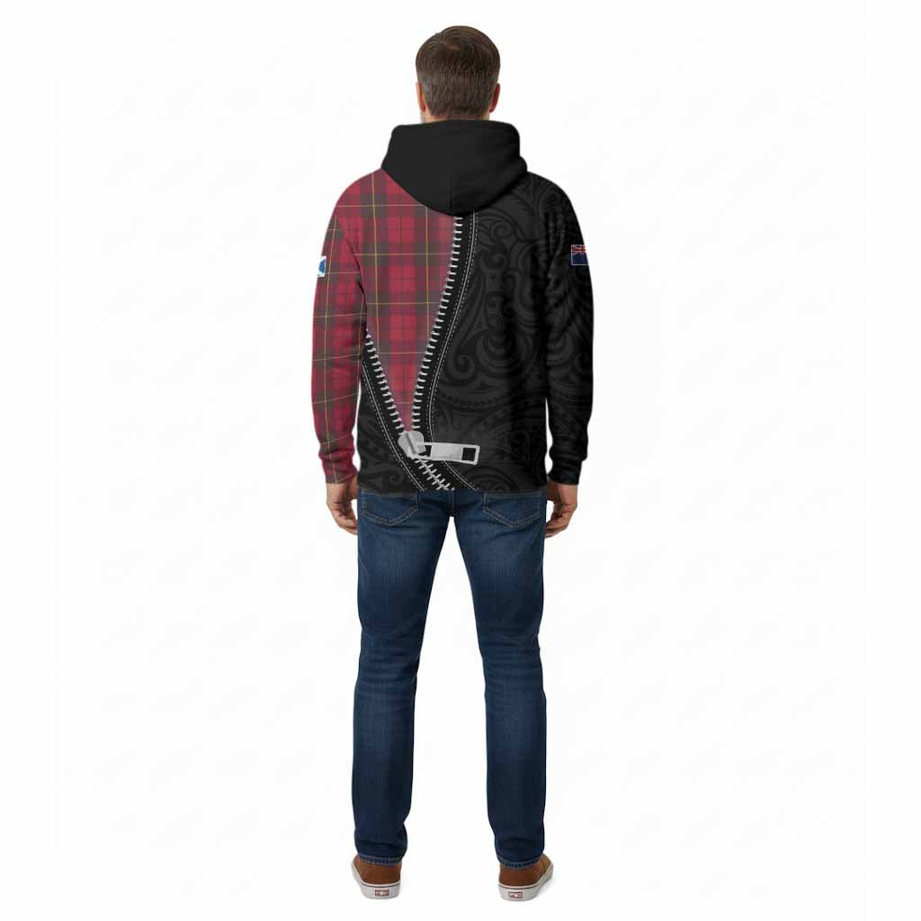 Wallace Tartan Cotton Hoodie New Zealand Pattern Unique Zipper Stylized
