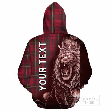 Wallace Tartan Cotton Hoodie Roaring Lion Heritage