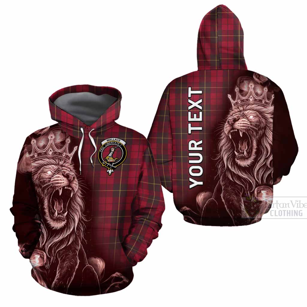 Wallace Tartan Cotton Hoodie Roaring Lion Heritage