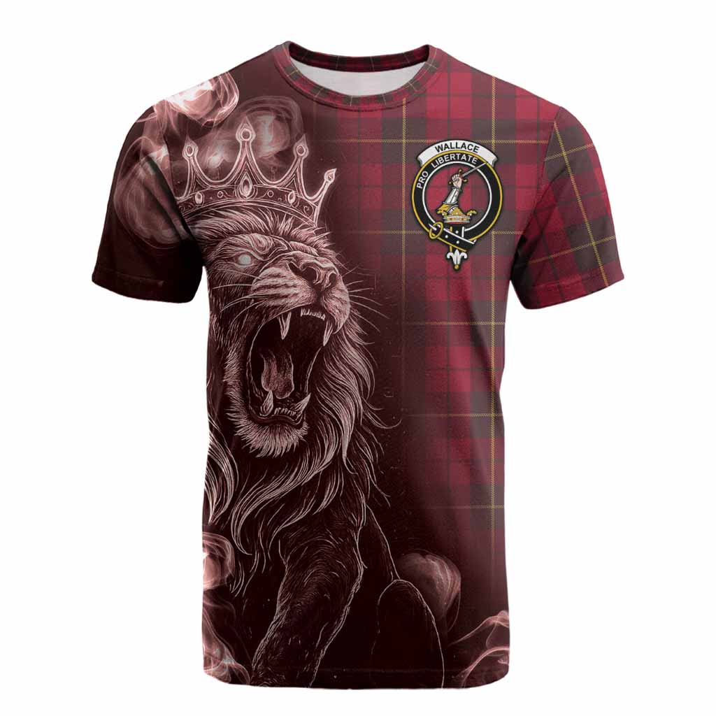 Wallace Tartan Cotton T-shirt Roaring Lion Heritage