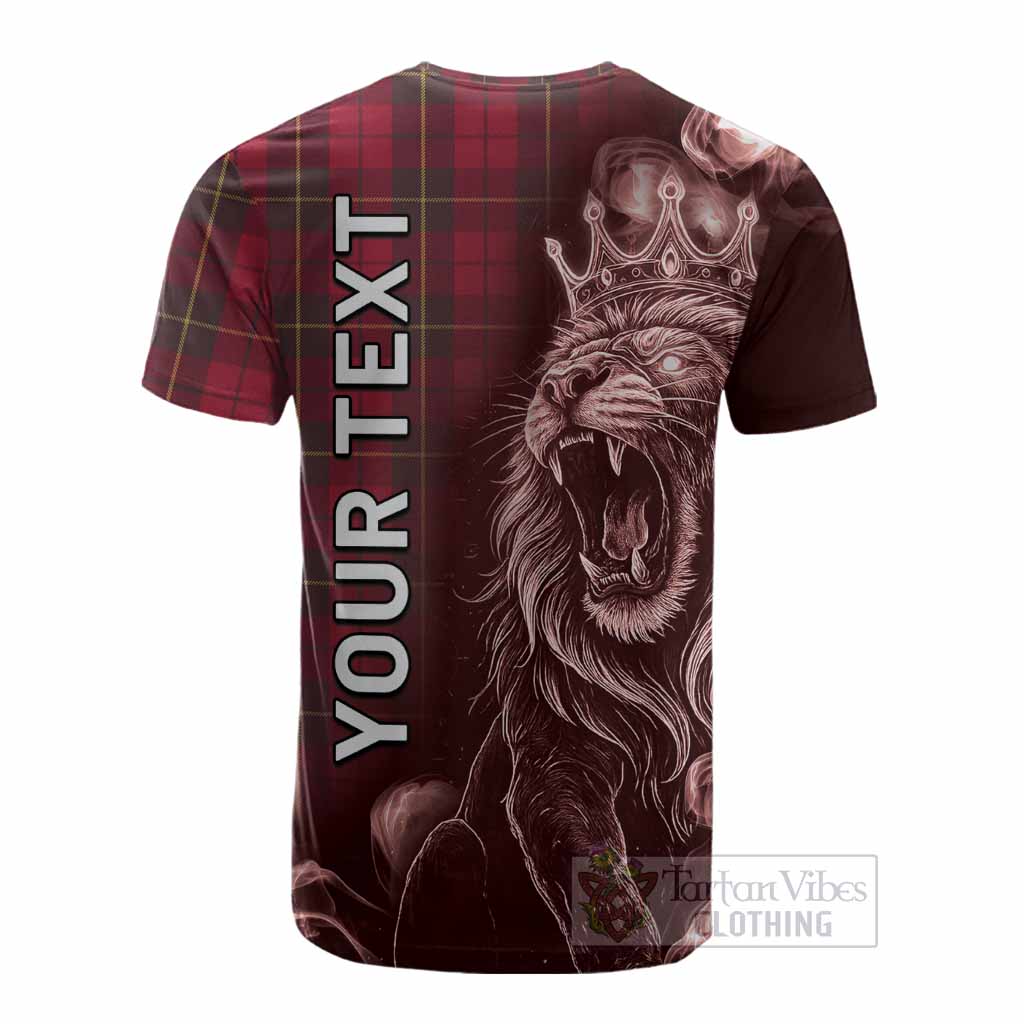 Wallace Tartan Cotton T-shirt Roaring Lion Heritage