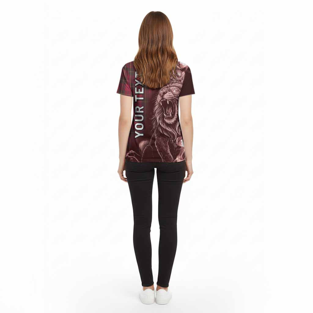 Wallace Tartan Cotton T-shirt Roaring Lion Heritage