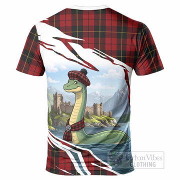 Wallace Tartan Crest Loch Ness Monster Scottish Heritage Art T-Shirt