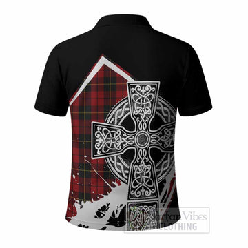 Wallace Tartan Crest Polo Shirt Scottish Celtic Cross Heritage - Tartan Vibes Clothing