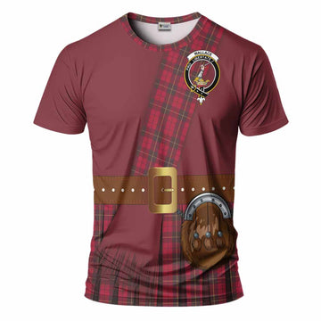 Wallace Tartan Crest T-Shirt Kilt Costume Style
