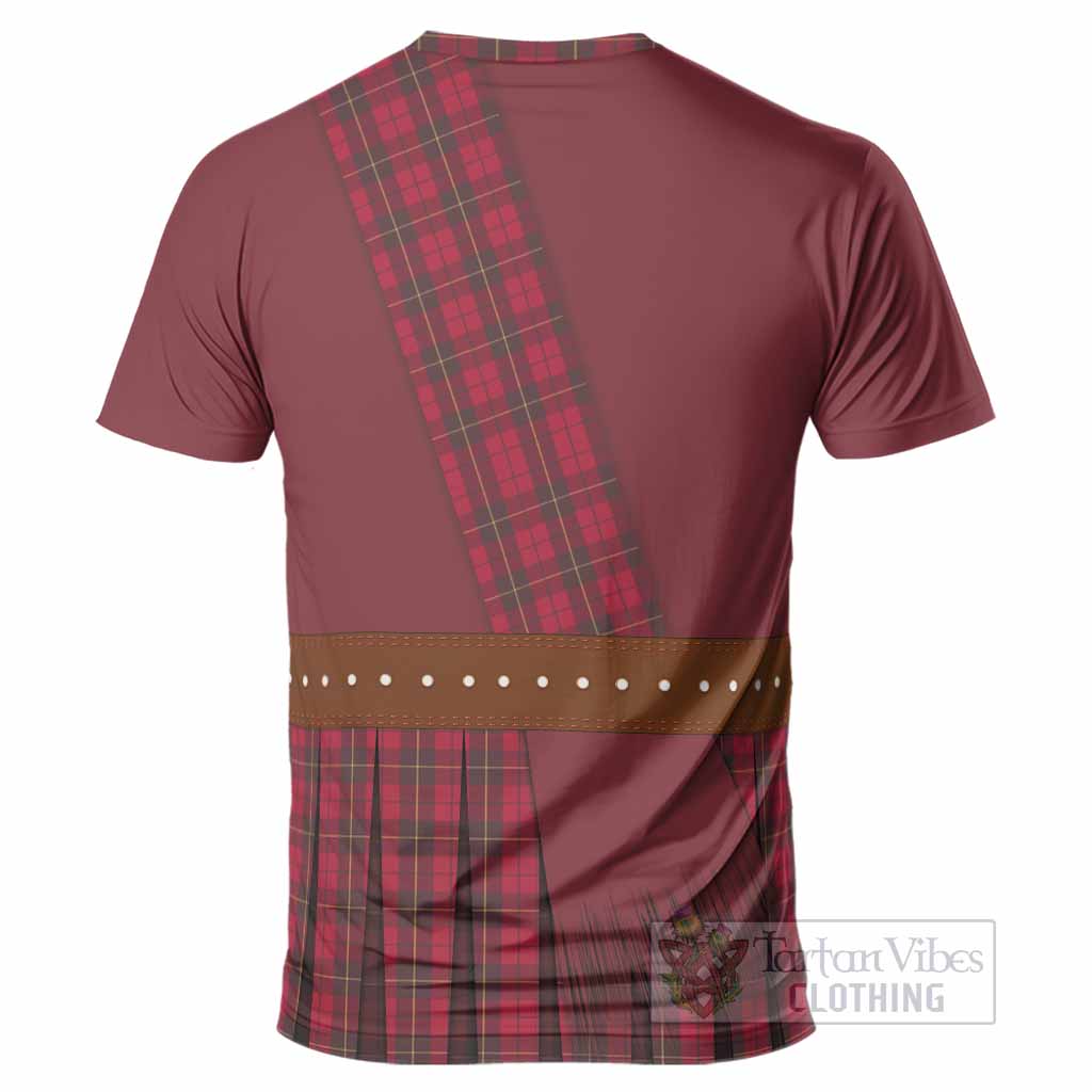 Wallace Tartan Crest T-Shirt Kilt Costume Style