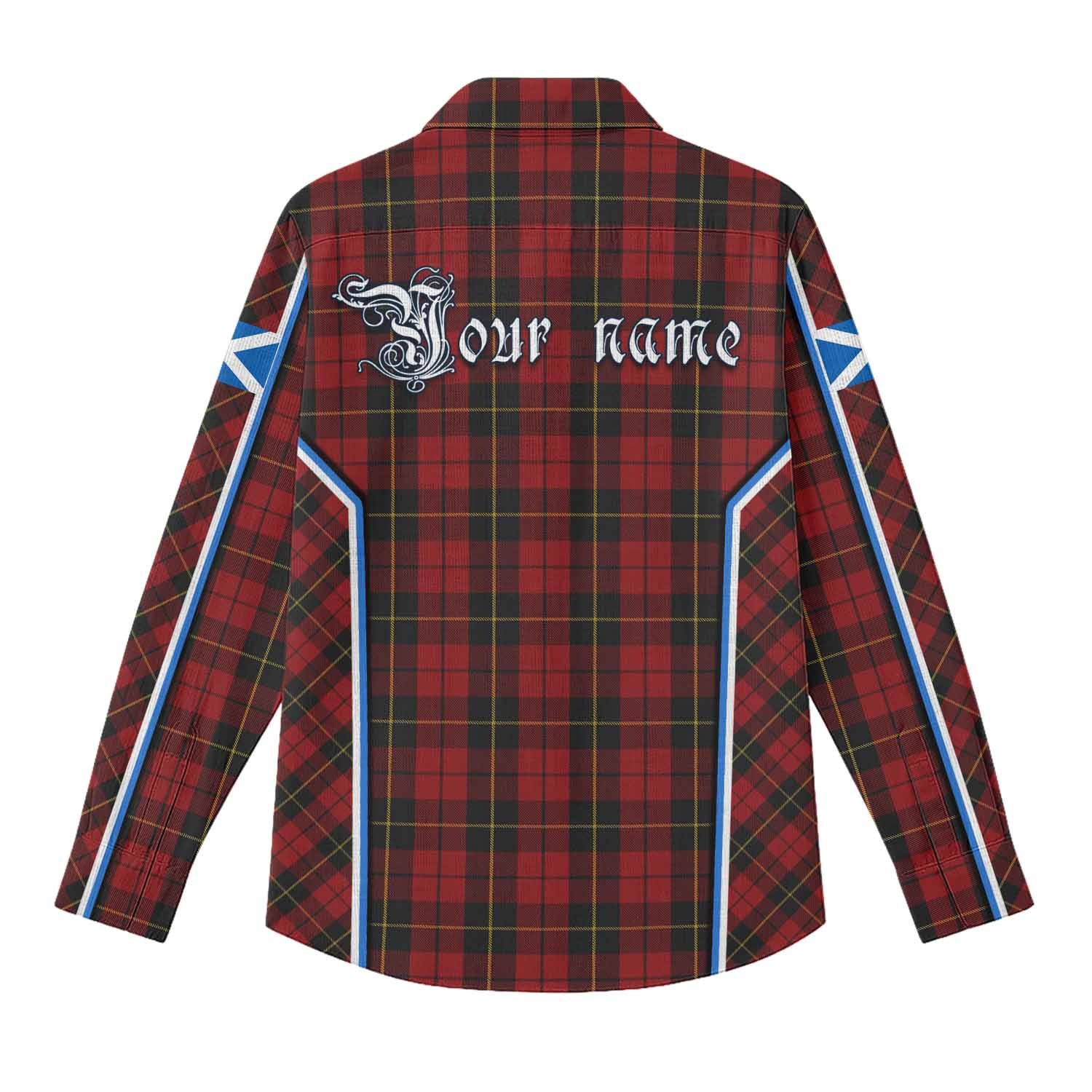 Wallace Tartan Crest Women Casual Shirt Scotland Coat of Arm Flag Style - Tartan Vibes Clothing