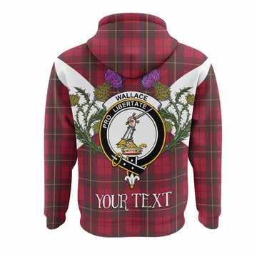 Wallace Tartan Family Crest Hoodie Scottish Burns Night Thistle Floral