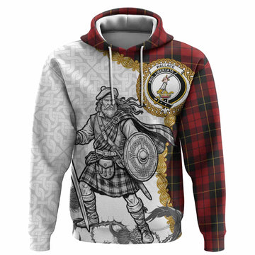 Wallace Tartan Family Crest Hoodie Scottish Highland Warrior Celtic Knot Thistle
