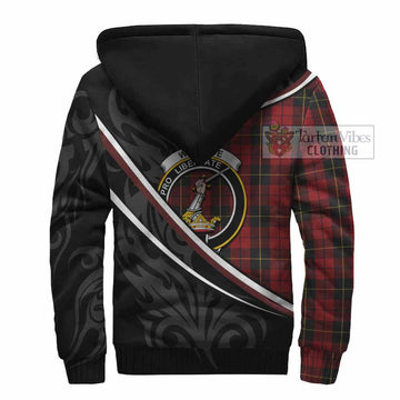 Wallace Tartan Family Crest Sherpa Hoodie Celtic Scottish Thistle Floral - Tartan Vibes Clothing
