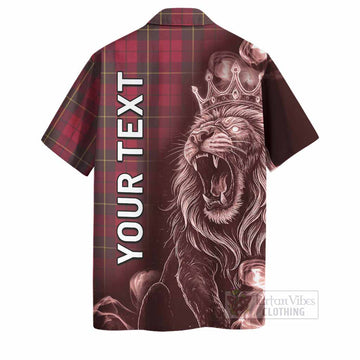 Wallace Tartan Hawaiian Shirt Roaring Lion Heritage