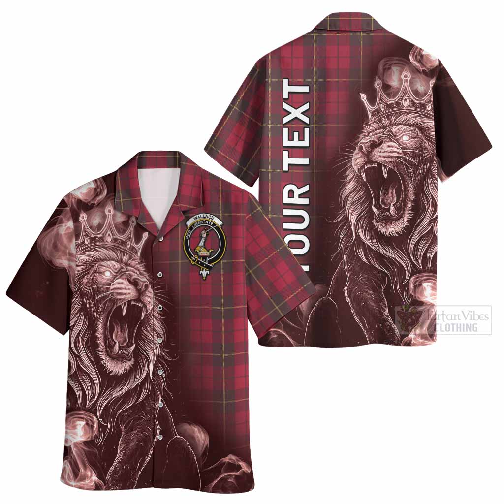 Wallace Tartan Hawaiian Shirt Roaring Lion Heritage