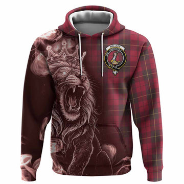 Wallace Tartan Hoodie Roaring Lion Heritage