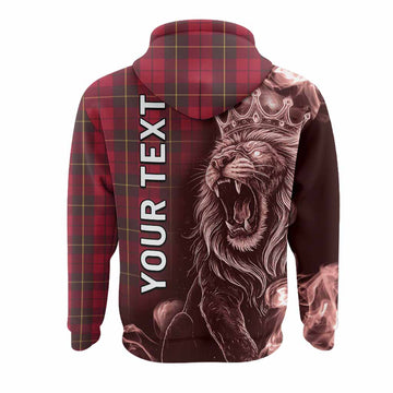 Wallace Tartan Hoodie Roaring Lion Heritage