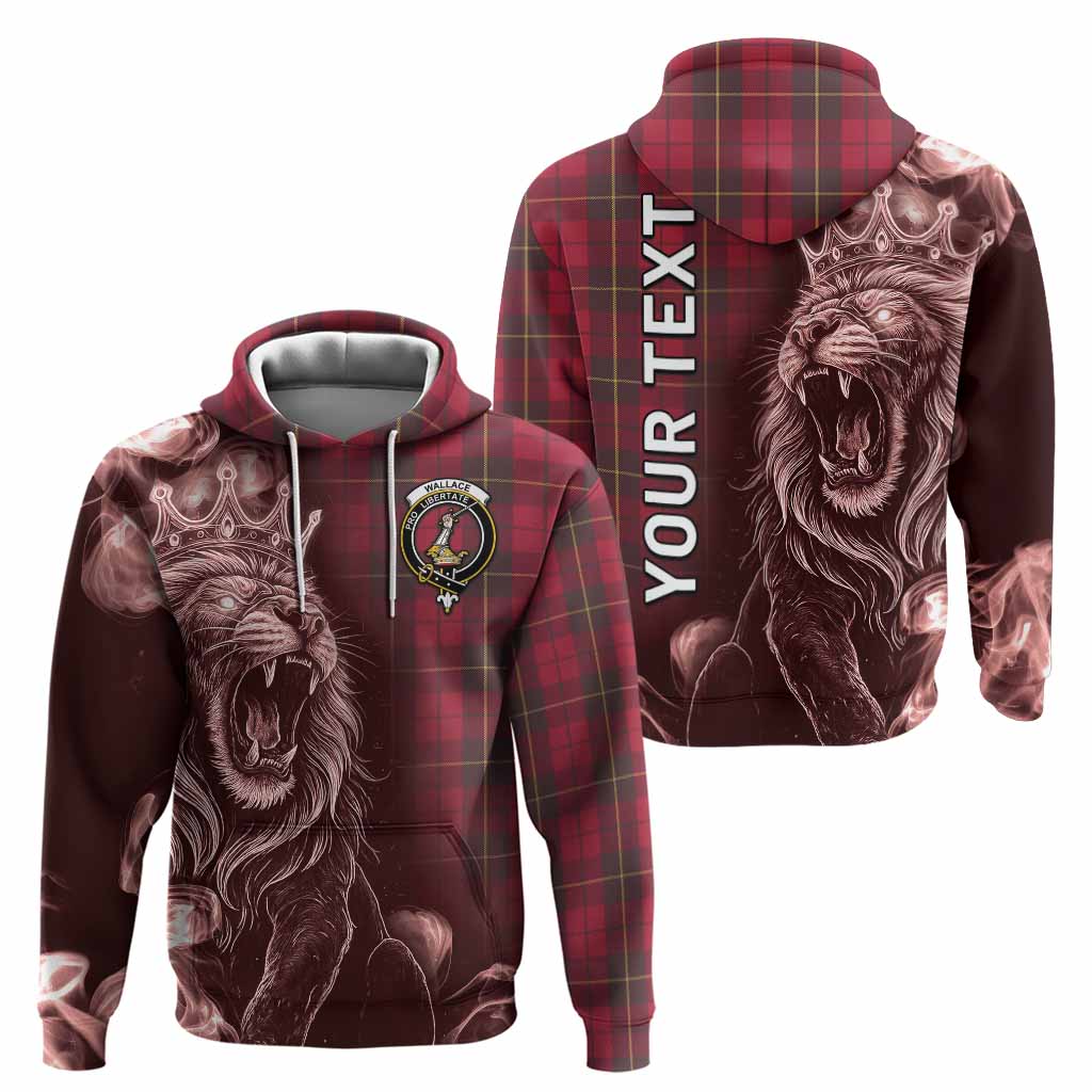 Wallace Tartan Hoodie Roaring Lion Heritage