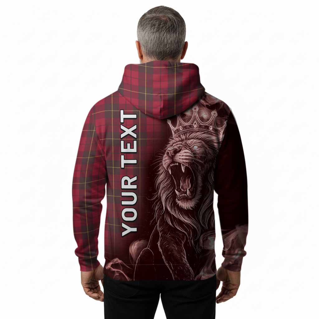 Wallace Tartan Hoodie Roaring Lion Heritage