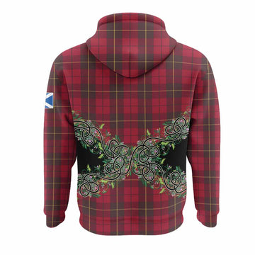 Wallace Tartan Hoodie Thistle Scottish Spirit