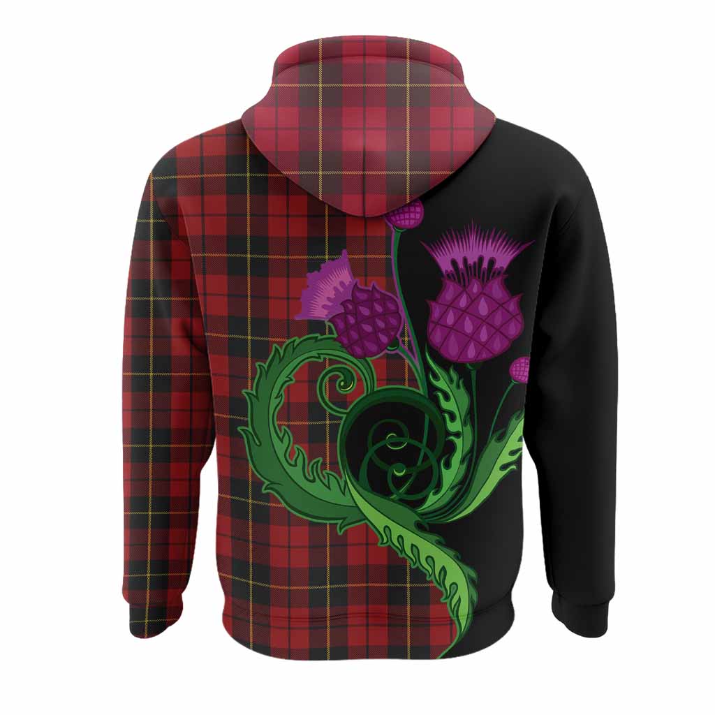 Wallace Tartan Hoodie Traditional Scottish Thistle